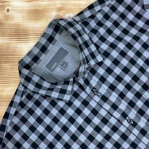 Vince Mens 100% Cotton Checkered Button Down Sz M